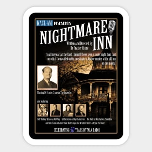 Frasier Crane's Nightmare Inn Design Sticker